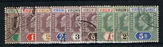 Image of Virgin Islands/British Virgin Islands SG 54/62 FU British Commonwealth Stamp